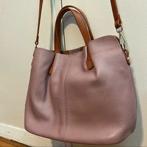Pink Leather Handbag